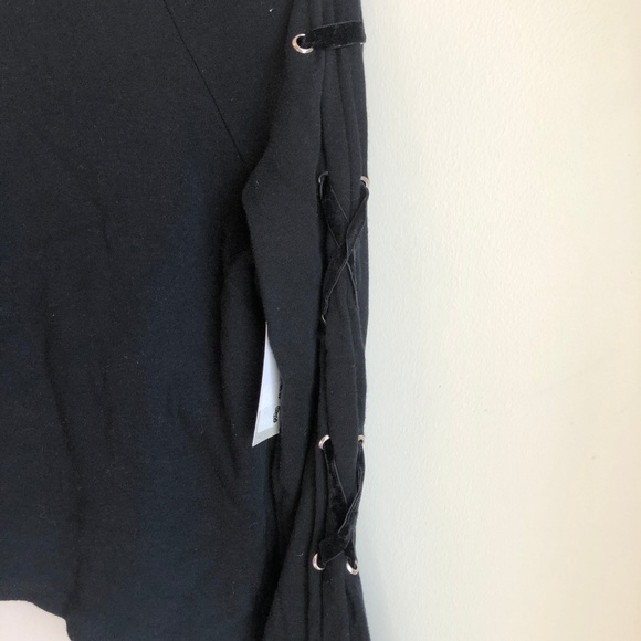 SALE NWT BP Bell Sleeve Crewneck Black Sweater - Picture 3 of 8